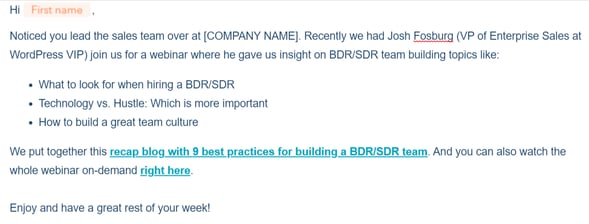 email marketing fosburg