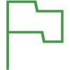 Green flag icon