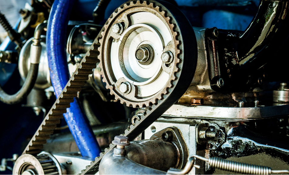 Close-up of a gear